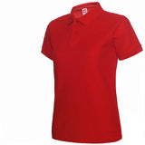 2019 polo de la manera camisa del verano de las nuevas mujeres de manga corta casuales Delgado Polos Mujer Camisas Tops femenino de la talla de algodón Polo